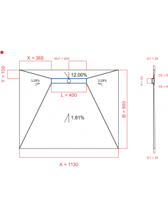 Showerlay Wiper 4 way 1130...