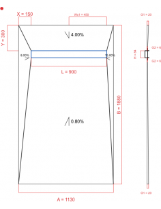 Showerlay Wiper 4 way 1130...