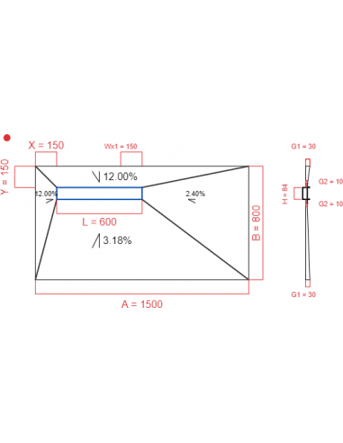 Laybase Wiper 4 way 1500 x 800 mm...