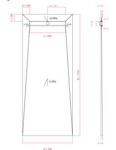 Showerlay Wiper 4 way 700 x...