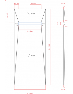 Showerlay Wiper 4 way 700 x...