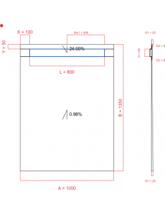Showerlay Wiper 2 way 1000...