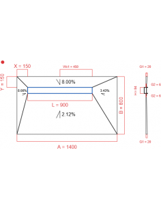 Showerlay Wiper 4 way 1400...