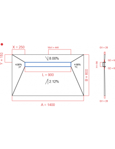 Showerlay Wiper 4 way 1400...