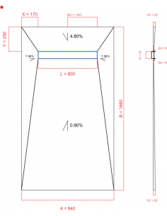 Showerlay Wiper 4 way 940 x...