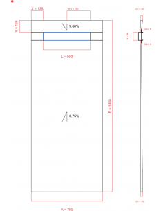 Showerlay Wiper 2 way 750 x...