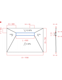 Showerlay Wiper 4 way 1190...