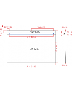 Showerlay Wiper 2 way 2155...