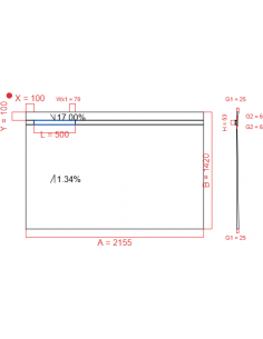 Showerlay Wiper 2 way 2155...
