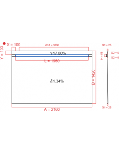 Showerlay Wiper 2 way 2160...