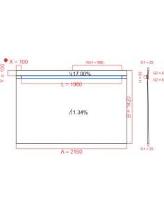 Showerlay Wiper 2 way 2160...
