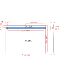 Showerlay Wiper 2 way 2160...