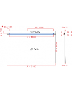 Showerlay Wiper 2 way 2160...
