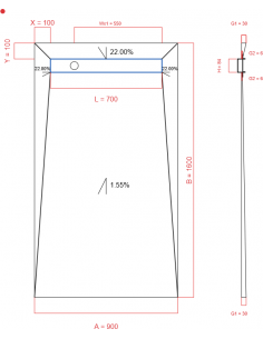 Showerlay Wiper 4 way 900 x...