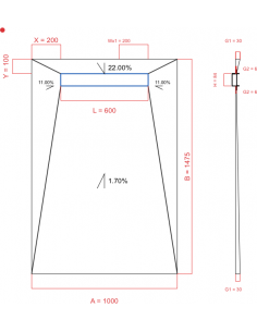 Showerlay Wiper 4 way 1000...