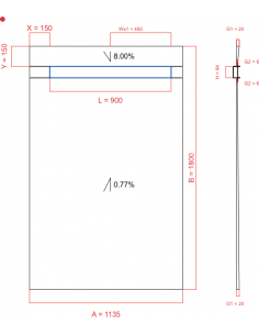 Showerlay Wiper 2 way 1135...
