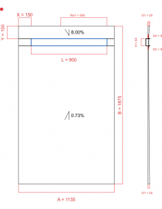 Showerlay Wiper 2 way 1135...