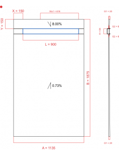 Showerlay Wiper 2 way 1135...