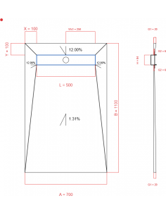 Showerlay Wiper 4 way 700 x...