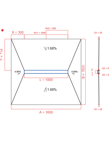 Resinbase Wiper 4 way 1600 x 1500 mm...