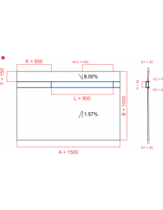 Showerlay Wiper 2 way 1500...