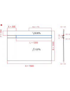 Showerlay Wiper 2 way 1500...