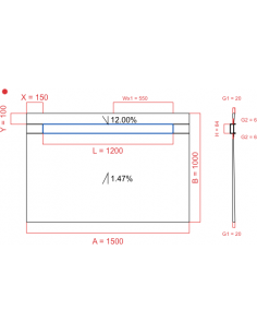 Showerlay Wiper 2 way 1500...