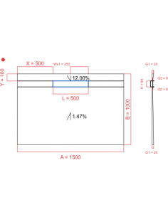 Showerlay Wiper 2 way 1500...