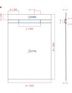 Showerlay Wiper 2 way 1200...