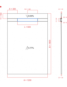 Showerlay Wiper 2 way 1200...