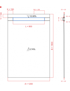 Showerlay Wiper 2 way 1200...