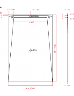 Showerlay Wiper 4 way 1200...