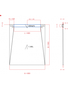 Showerlay Wiper 4 way 800 x...