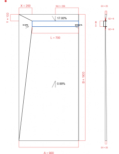Showerlay Wiper 4 way 900 x...