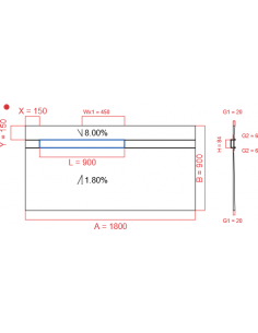 Showerlay Wiper 2 way 1800...