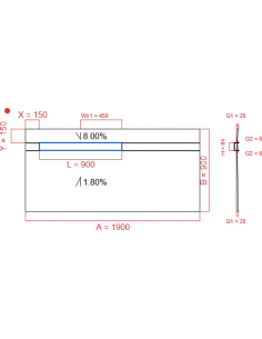 Showerlay Wiper 2 way 1900...