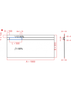 Showerlay Wiper 2 way 1900...
