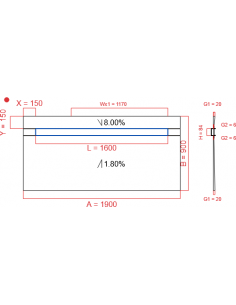 Showerlay Wiper 2 way 1900...