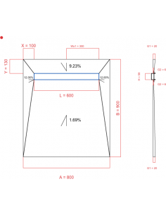 Showerlay Wiper 4 way 800 x...