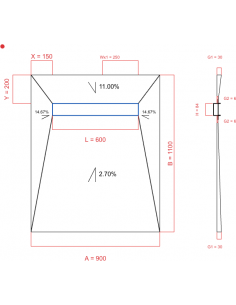 Showerlay Wiper 4 way 900 x...