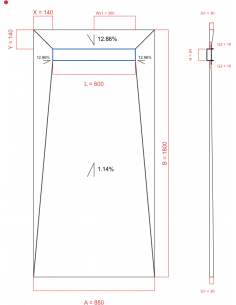 Showerlay Wiper 4 way 880 x...