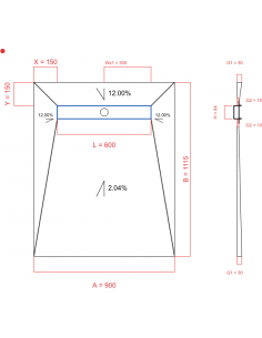 Showerlay Wiper 4 way 900 x...