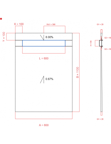 Laybase Wiper 2 way 800 x 1100 mm...
