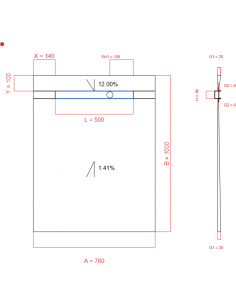 Showerlay Wiper 2 way 780 x...