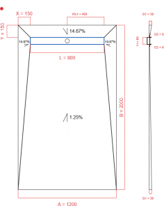 Showerlay Wiper 4 way 1200...