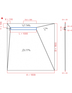 Showerlay Wiper 4 way 1809...