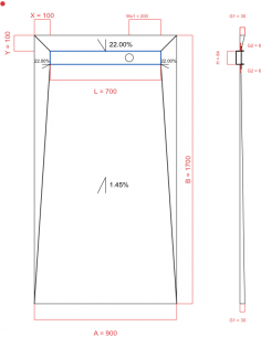 Showerlay Wiper 4 way 900 x...