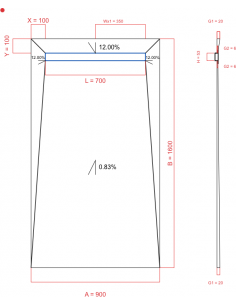 Showerlay Wiper 4 way 900 x...