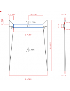 Showerlay Wiper 4 way 900 x...
