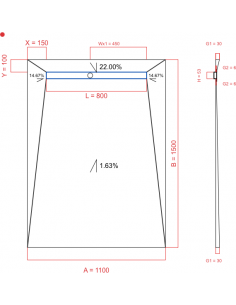 Showerlay Wiper 4 way 1100...